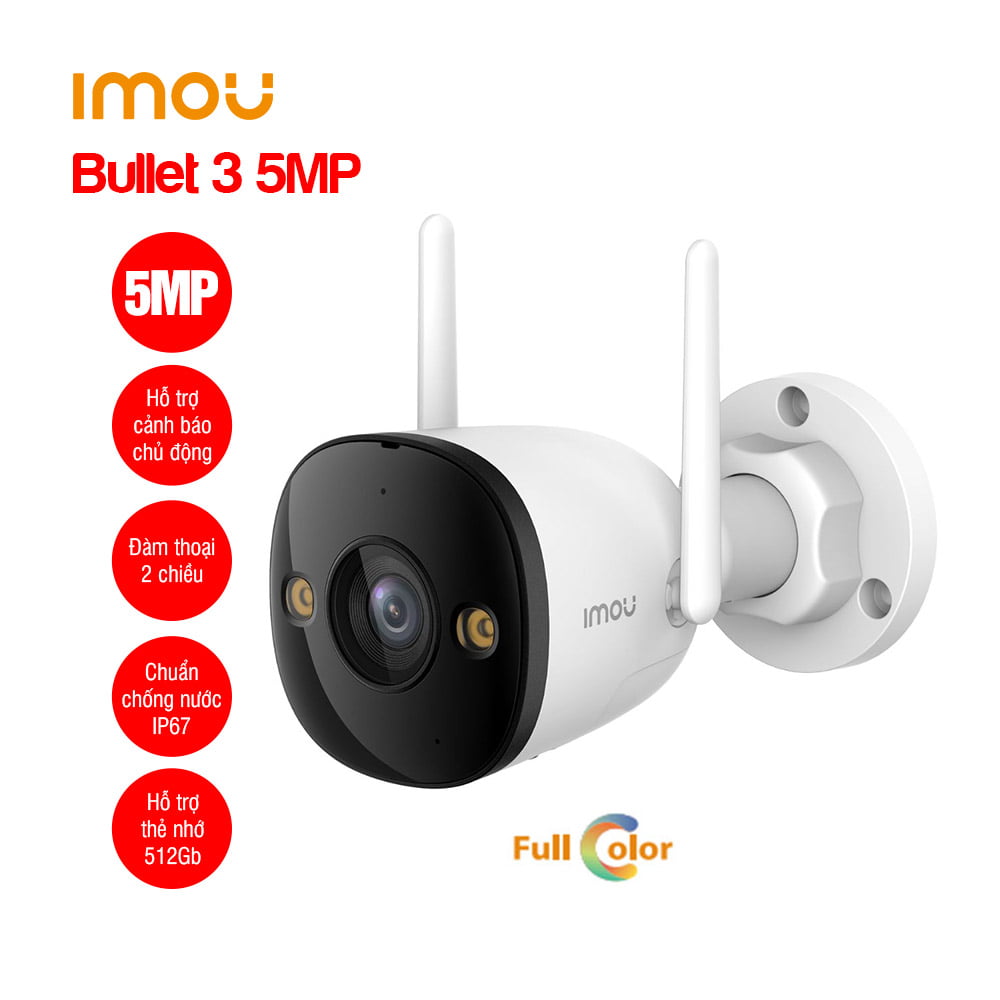 Camera Thân IPC-S3EP-5M0WE 5M Nhìn Đêm Có Màu